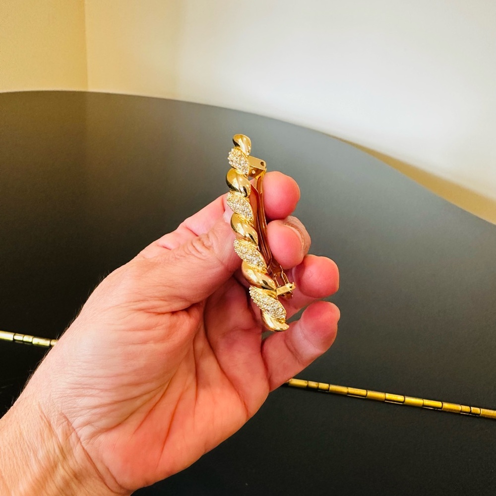 DIOR 80s/90’s VINTAGE RETRO ICONIC COUTURE LUXURY AUTHENTIC RUNWAY GLAM BARRETTE - Picture 15 of 17